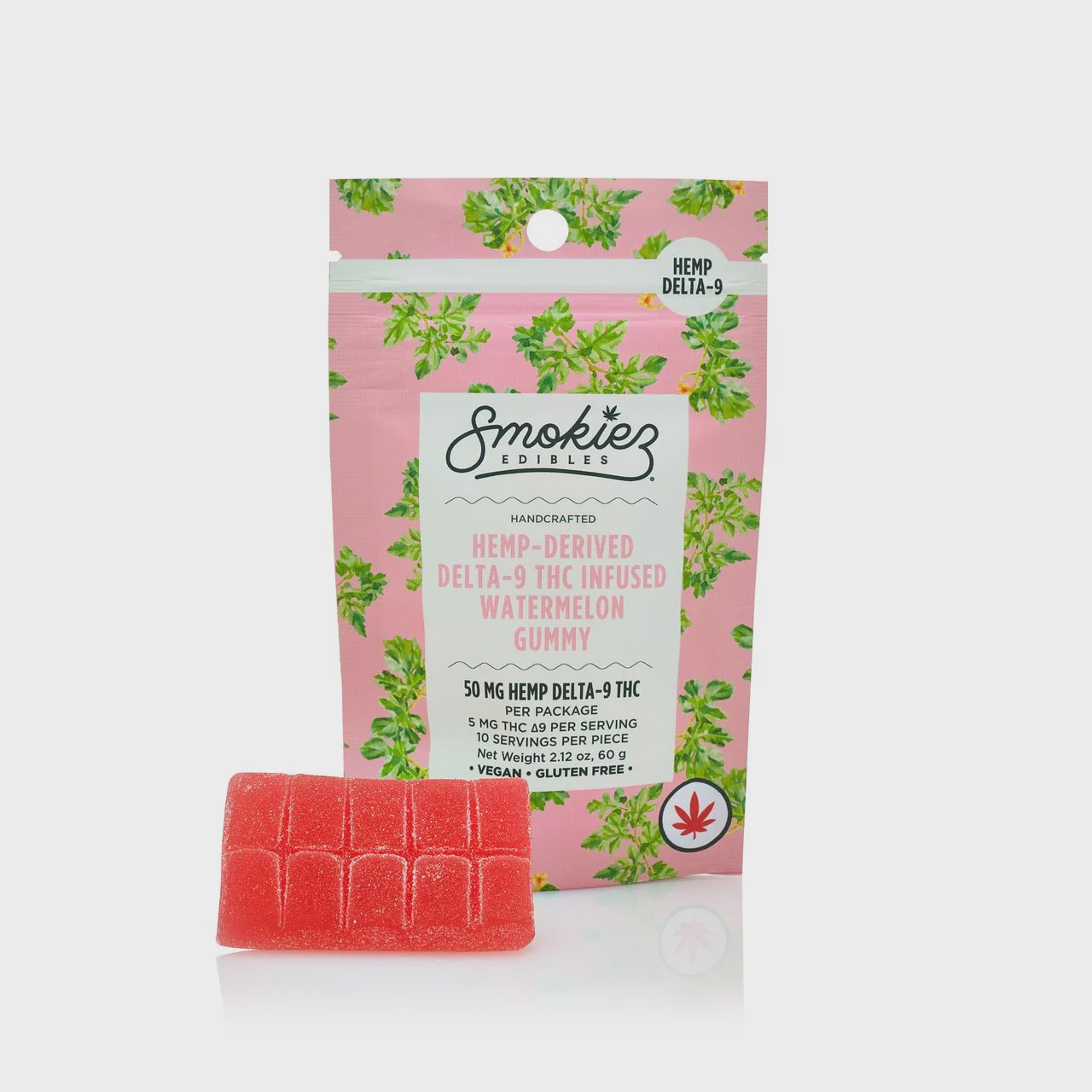 Smokiez 50MG Hemp Delta-9 Gummy 1 Piece / Watermelon D9 50 MG